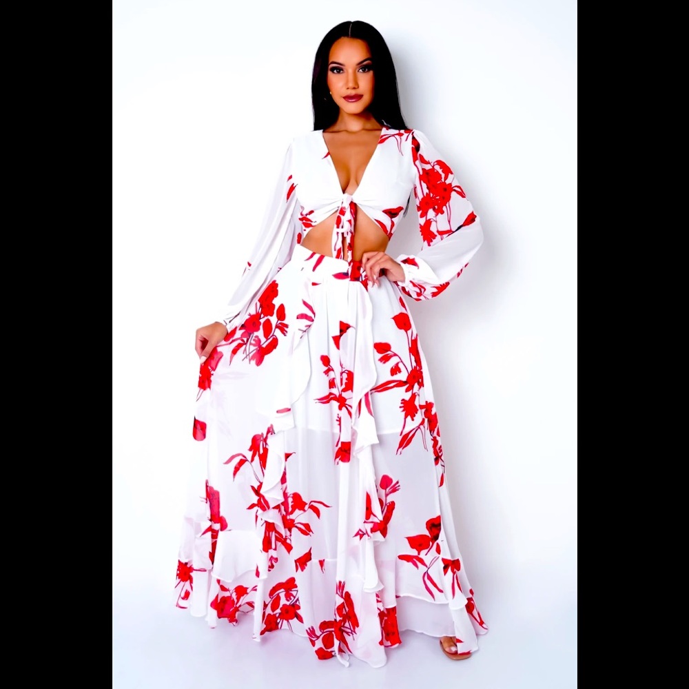 Sheer women’s maxi dress
